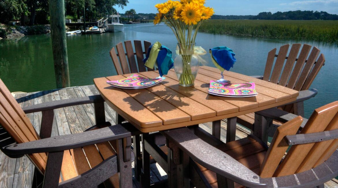 Beautiful recycled plastic patio furniture