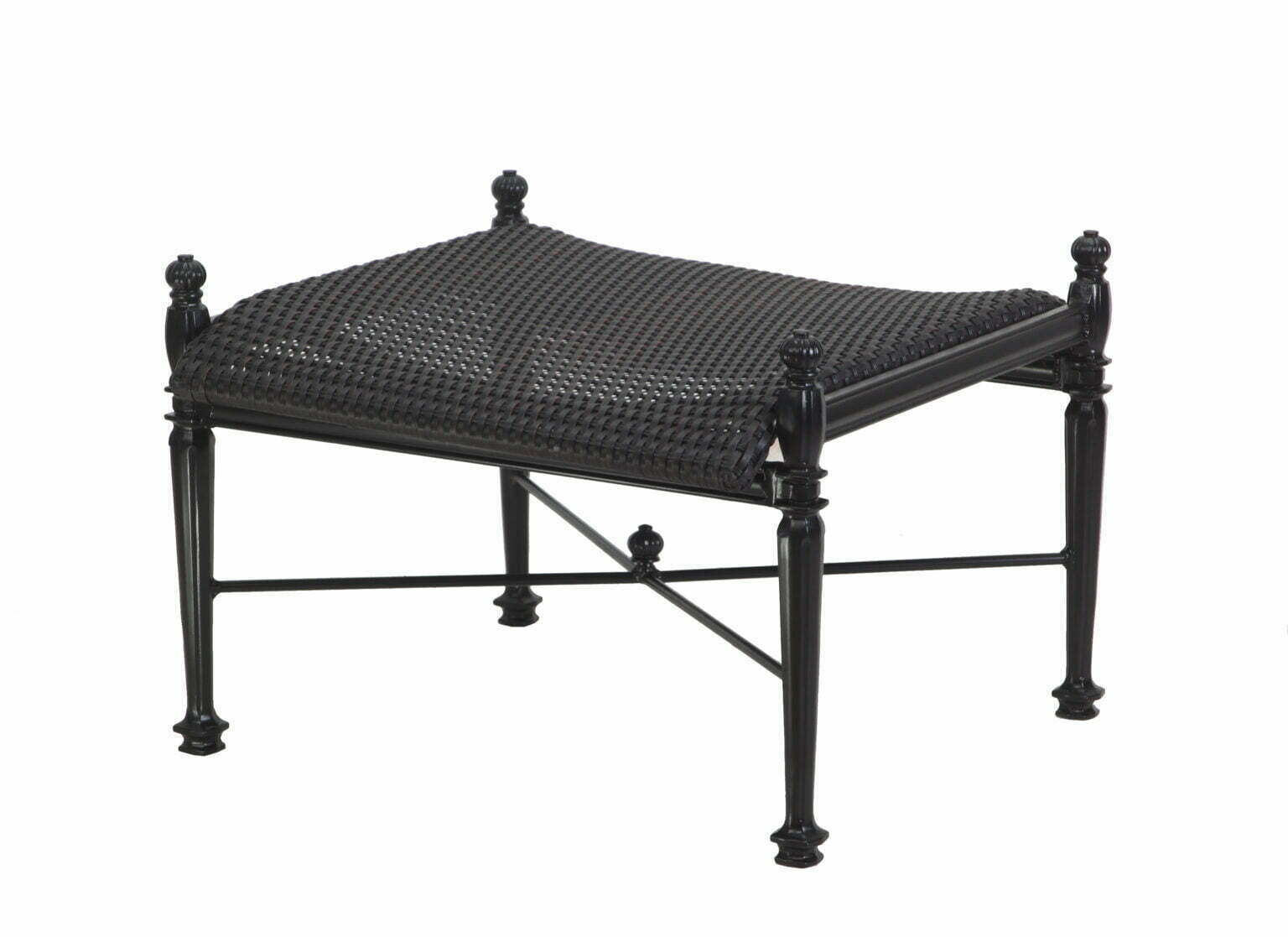 Grand Terrace Collection Woven Ottoman Patio Furniture Florida