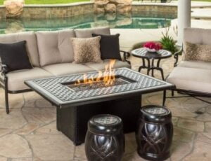 Grand Terrace Collection - 38" x 56" Fire Table (available in 22", 26", 29" height)