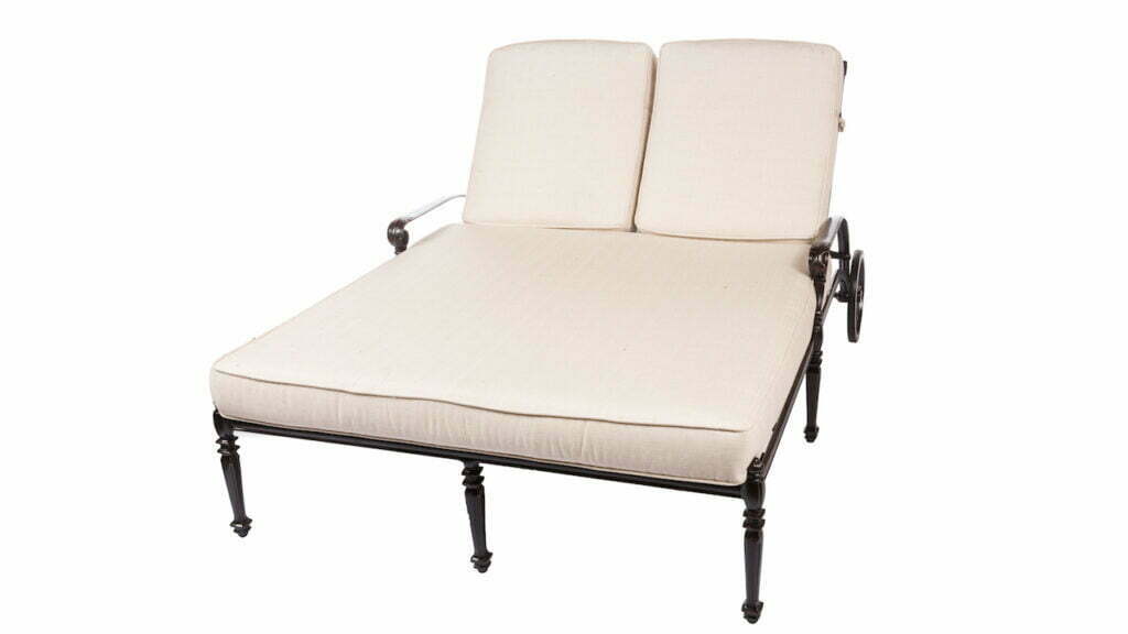 Grand Terrace Collection Double chaise Lounge 53" x 79" x 44" Patio