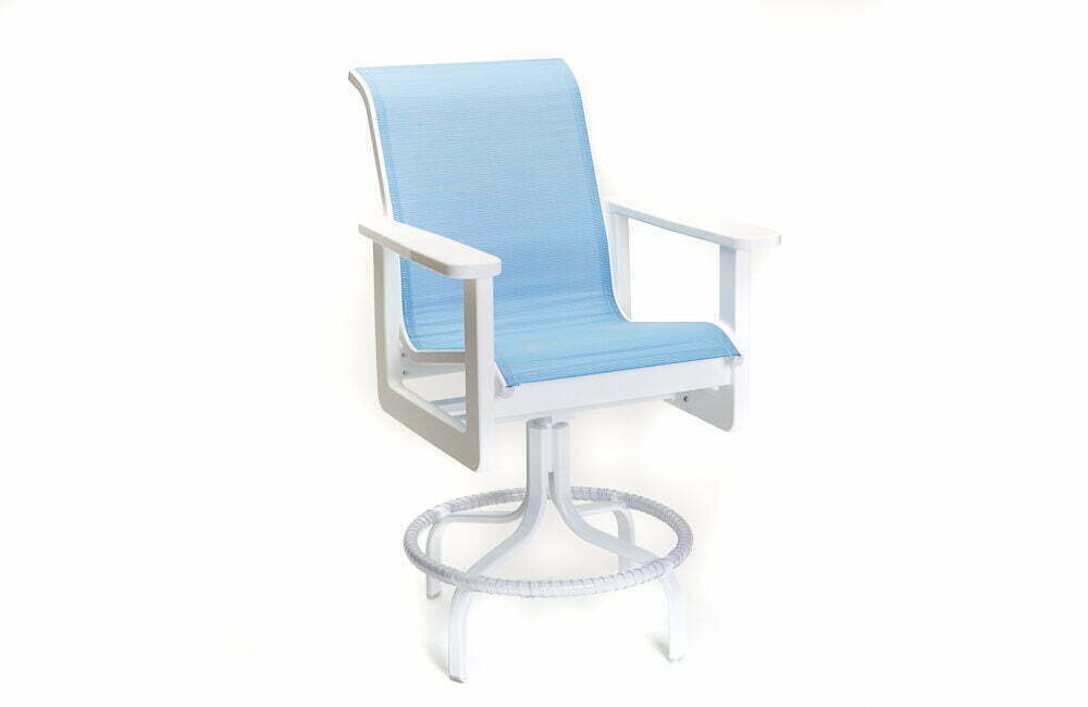 Counter Height Swivel Sling Chair 26" x 29" x 45"