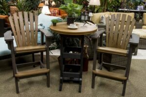 High back Chairs & Table