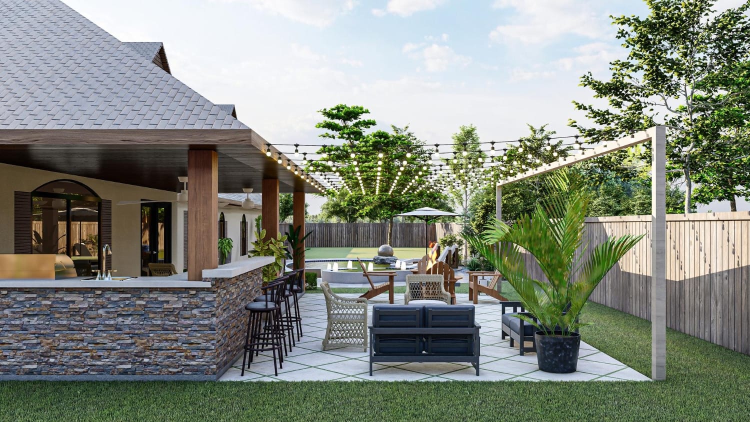 Furnish Outdoor Living Space Budget Florida setup for Florida outdoor living