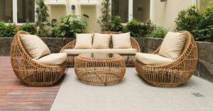 Modular outdoor sectional configurations patio