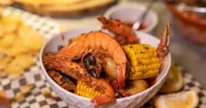 Seafood boil patio setup florida