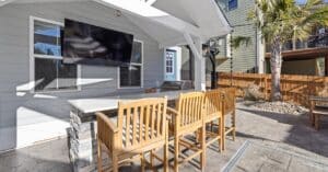 Outdoor home bar furniture setup ideas