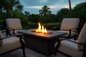 Adding a Fire Pit Table to a Florida Patio Without Overheating It