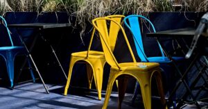 Color pop aluminum patio set florida