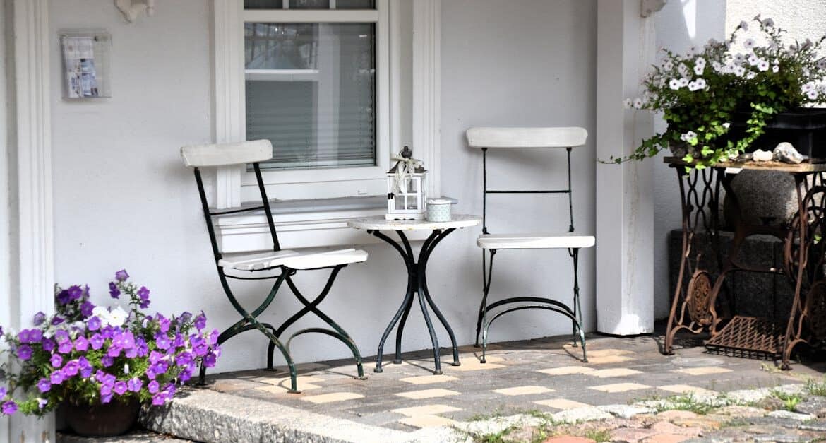 Bistro set small florida porch