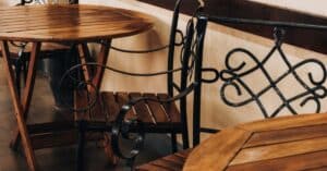 Florida restaurant aluminum bistro chair
