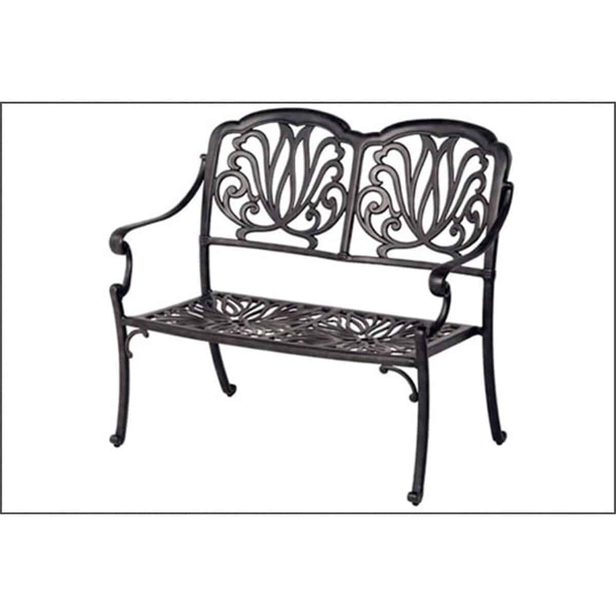 A Hands-On Patio Furniture Showroom Comparison Checklist: Biscayne Collection – Bench (cushion optional) 43″ x 22″ x 36″