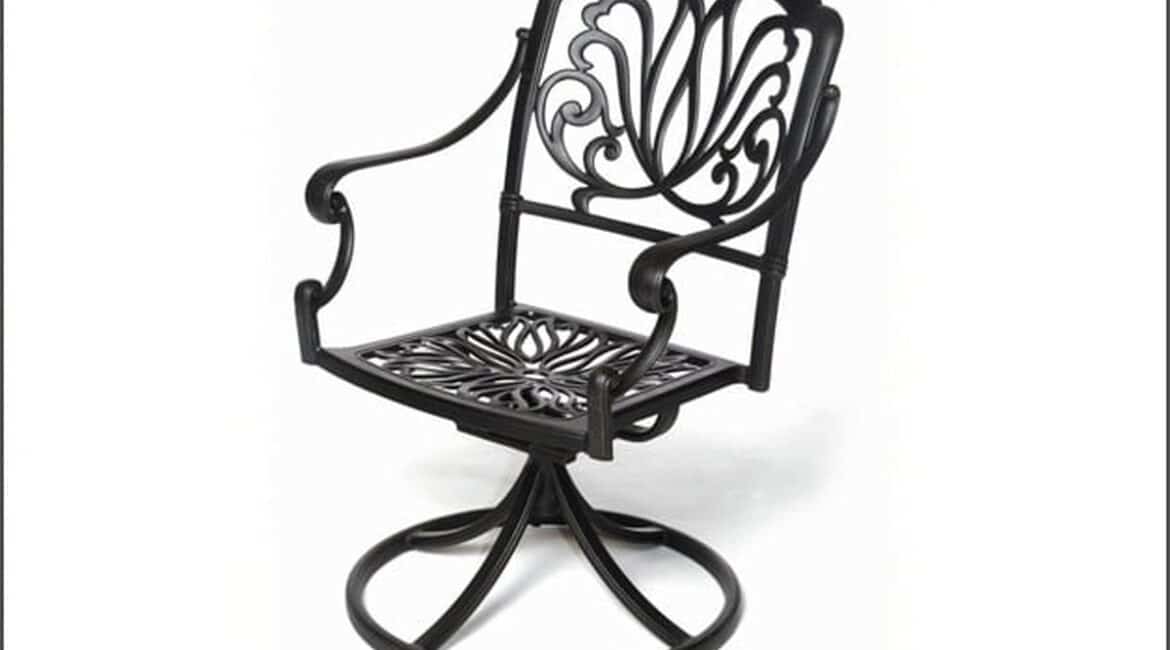 Choosing Cast Aluminum Dining Chairs for Sandy Coastal Patios: Biscayne Collection – Swivel Dining Chair (Cushion optional) 24″ x 25″ x 36″