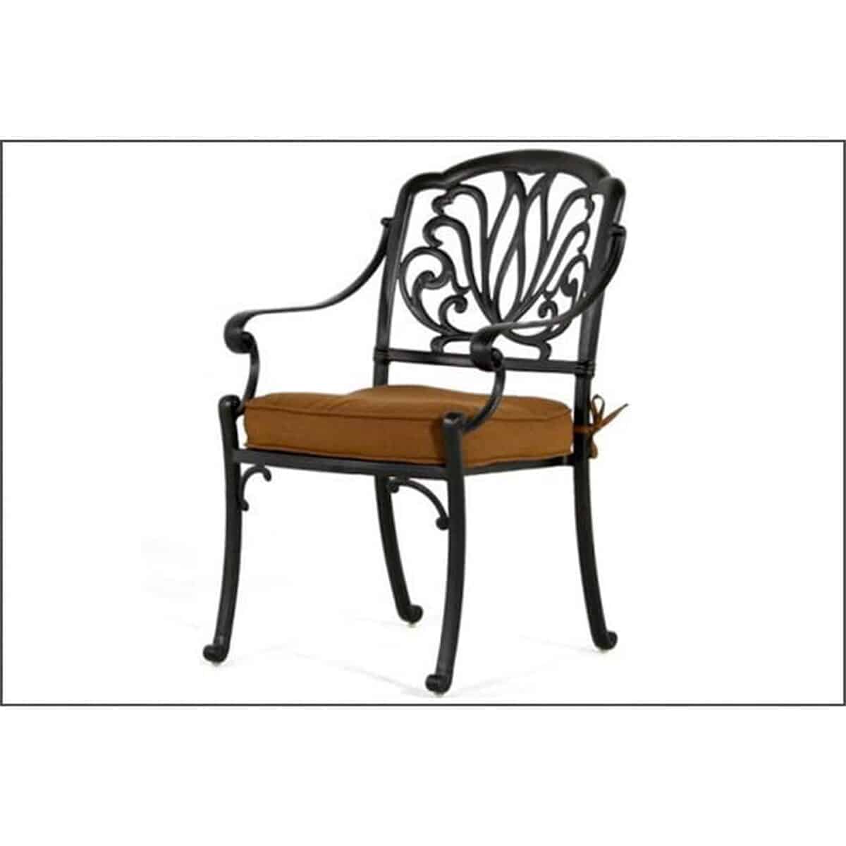 Choosing Cast Aluminum Dining Chairs for Sandy Coastal Patios: Biscayne Collection – Dining Chair (cushion optional) 24″ x 25″ x 36″