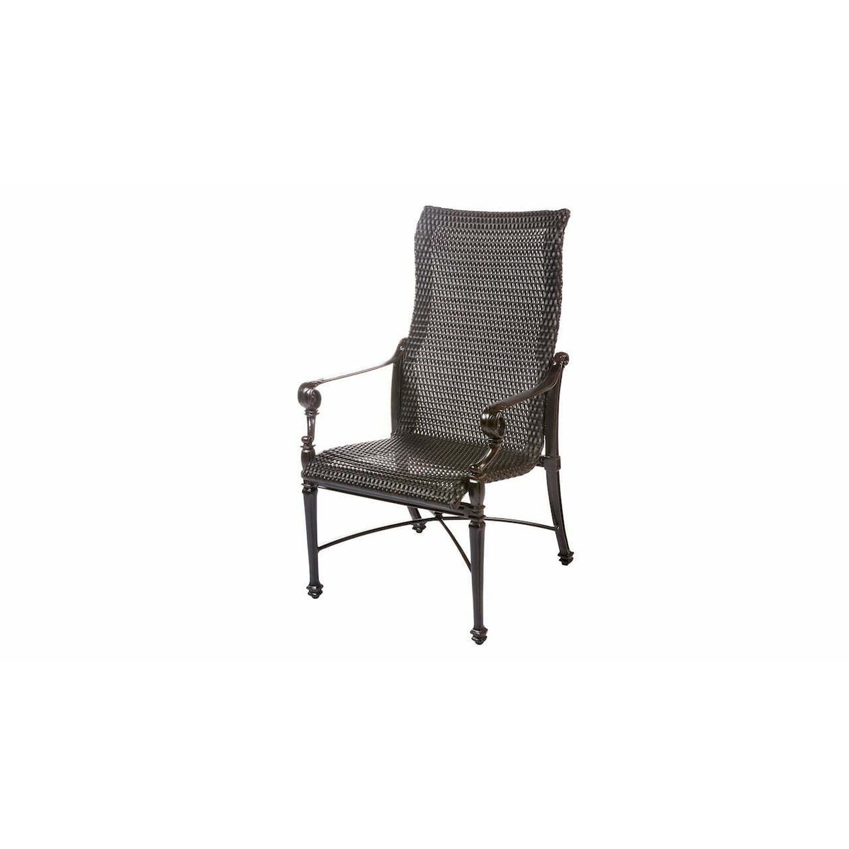 Choosing Cast Aluminum Dining Chairs for Sandy Coastal Patios: Woven High Back Dining Chair 26″ x 28″ x 43″