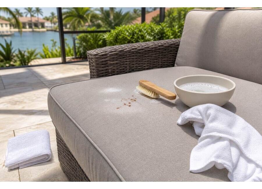 Cleaning Food and Sunscreen Marks From Outdoor Cushions: Cleaning Food and Sunscreen Marks From Outdoor Cushions