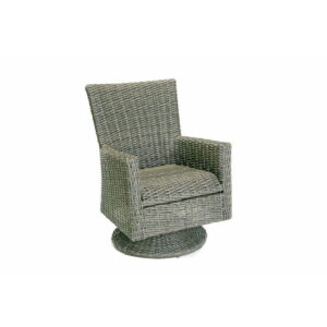 Cleaning Resin Wicker After a Humid Florida Summer: Vista Collection- Quick Dry Foam Armed Swivel Dining Chair 24″ x 23″ x 32″