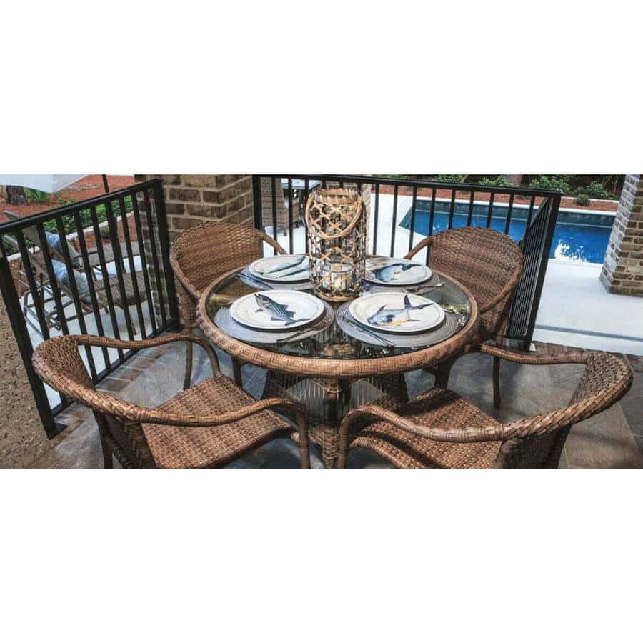 Cleaning Resin Wicker After a Humid Florida Summer: Holiday Collection – 36″ Dining Set