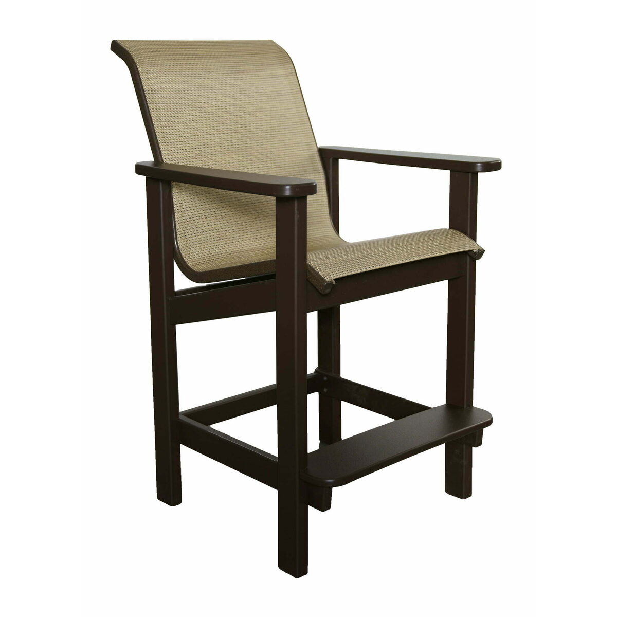 Counter-Height vs Bar-Height Outdoor Stools: Counter Height Sling Chair 26″ x 29″ x 45″