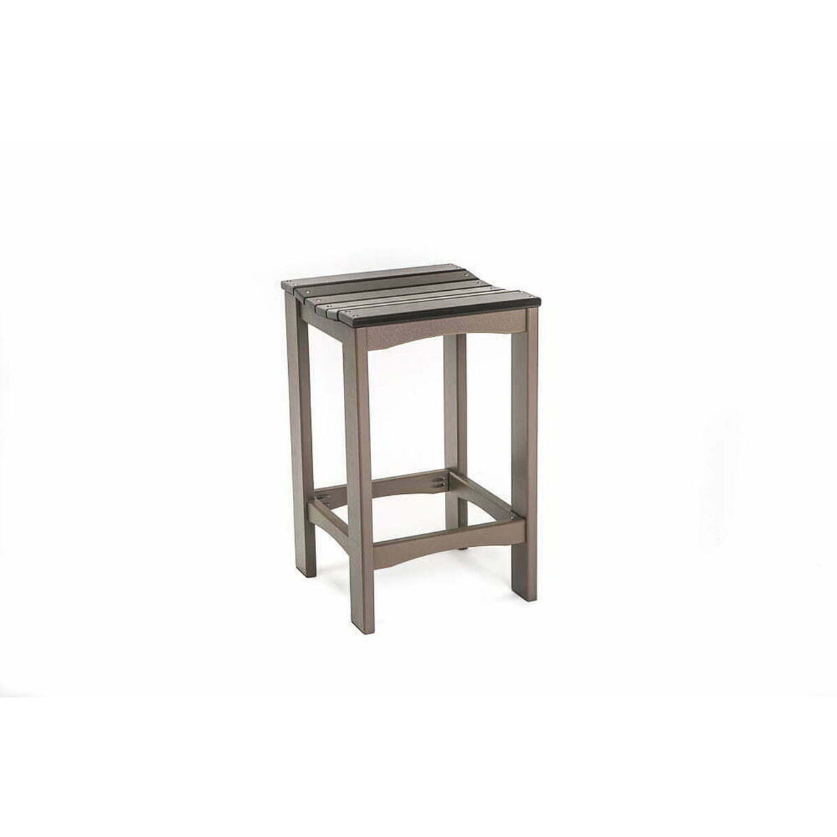 Counter-Height vs Bar-Height Outdoor Stools: Counter height Stool 15″ x 16″ x 25″ (available in bar height)