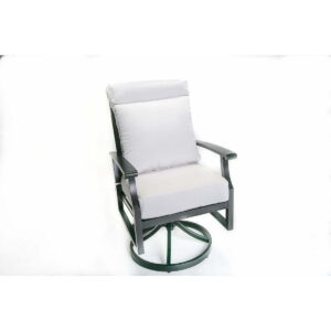 Easy-Care Outdoor Seating Layouts for Florida Vacation Rentals: Newport Cushion Swivel Dining Chair 28″ x 24″ x 42″