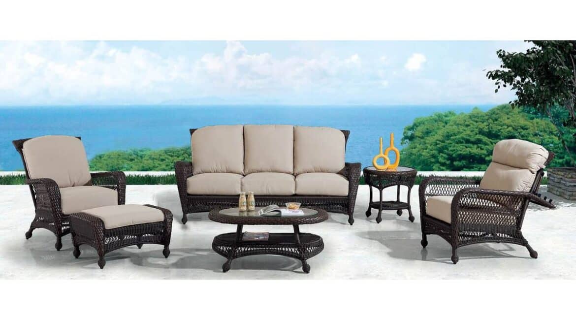How to Arrange a Four-Seat Outdoor Conversation Set: Grand Cypress Collection – Patio Set