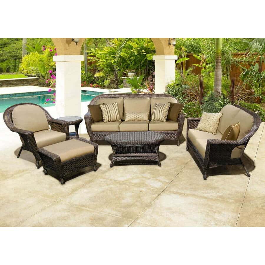 How to Arrange a Four-Seat Outdoor Conversation Set: Georgetown Collection – Patio Set