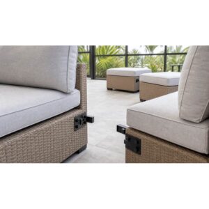 How to Keep a Modular Patio Sectional From Drifting Apart: Palm Sectional Connectors