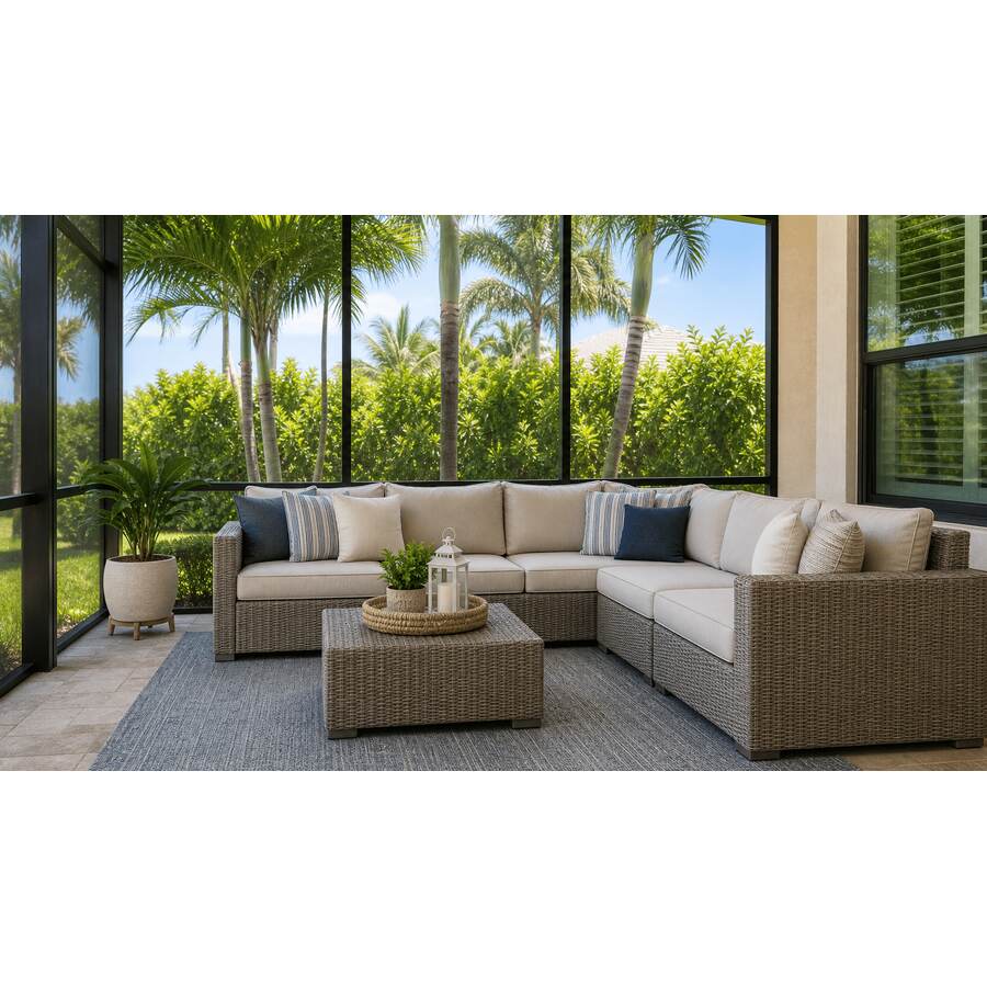 How to Keep a Modular Patio Sectional From Drifting Apart: Palm Sectional Featured
