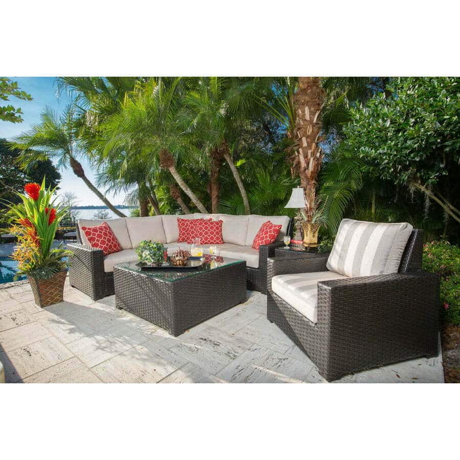 How to Keep a Modular Patio Sectional From Drifting Apart: Sonoma Collection – Sectional Patio Set