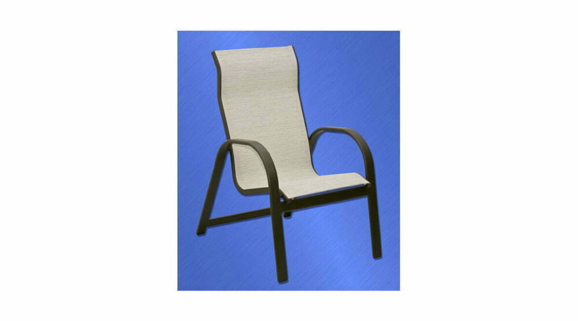 How to Measure for Replacement Outdoor Cushions: Aluminum Kona High back Sling Dining Chair 24″ x 26″ x 40″