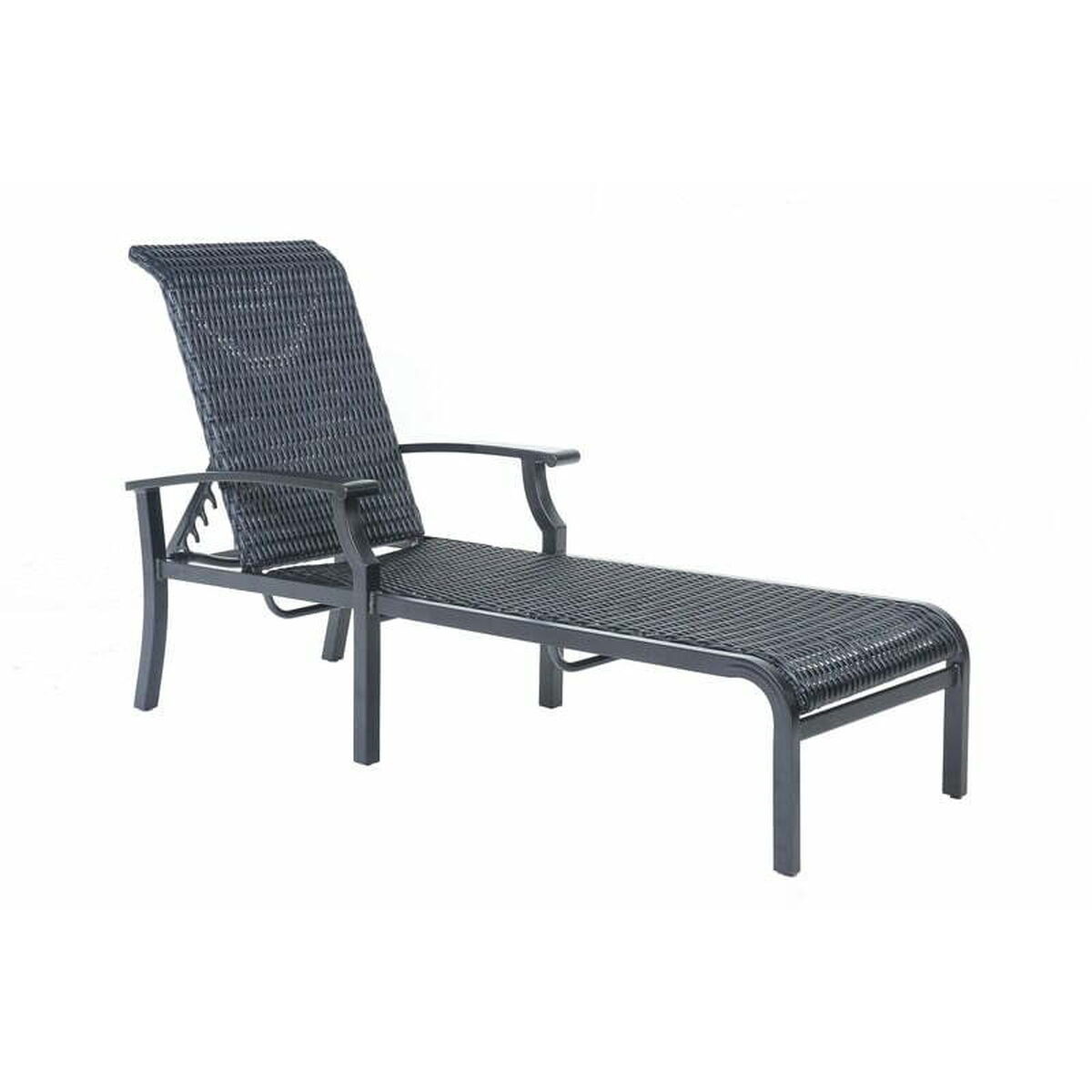 Ottoman or Chaise Lounge for a Compact Florida Patio: Newport Wicker Sling Chaise Lounge
