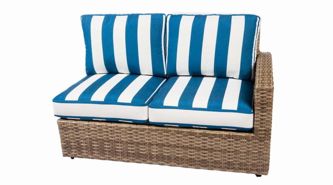 Outdoor Sofa or Loveseat for a Screened Florida Lanai: Hampton Collection Right Loveseat