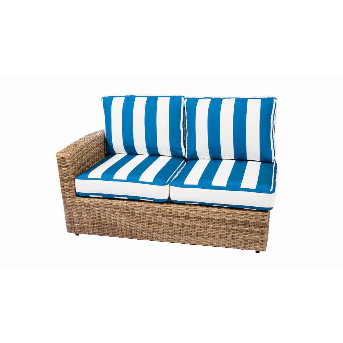 Outdoor Sofa or Loveseat for a Screened Florida Lanai: Hampton Collection Left Loveseat