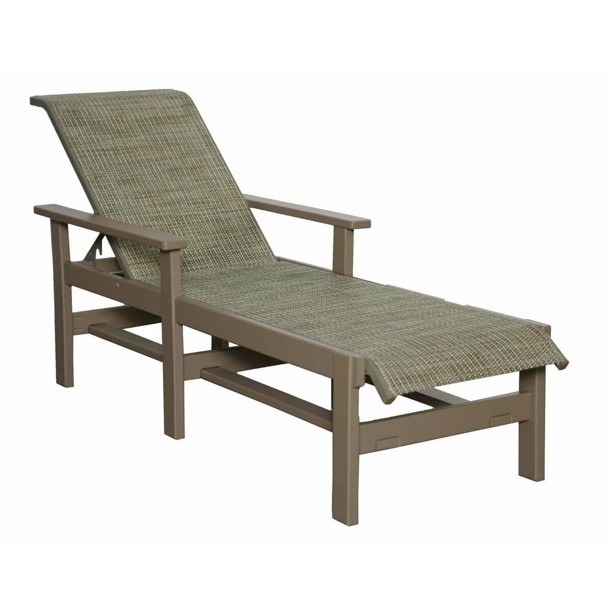 Poolside Furniture Materials for Wet Swimsuits and Splash Zones: Arm Sling Chaise 27″ x 78″ x 43″