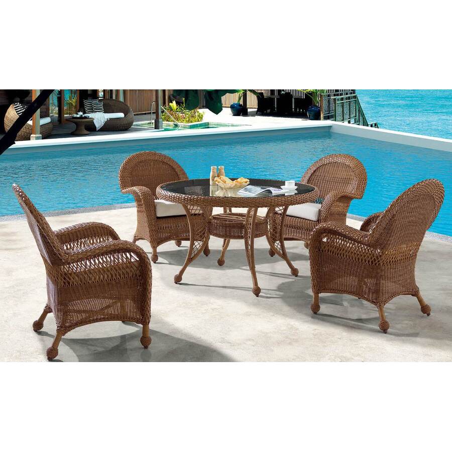 Will Patio Chair Arms Fit Under Your Dining Table?: Island Collection – Dining Set