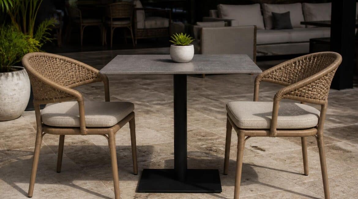 bistro set chair seat height for a cafe table overview in Florida