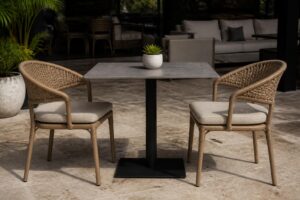 bistro set chair seat height for a cafe table overview in Florida
