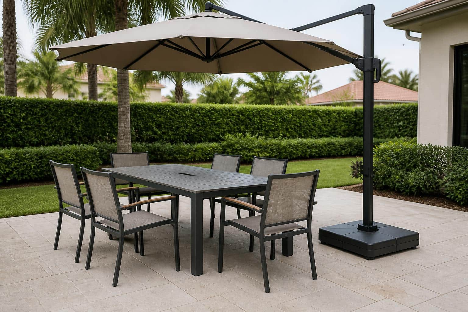 cantilever umbrella base weight alternate configuration