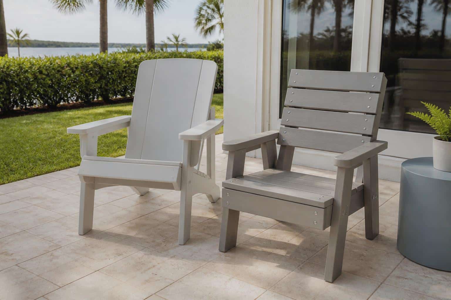 marine grade polymer vs poly lumber patio layout in Florida