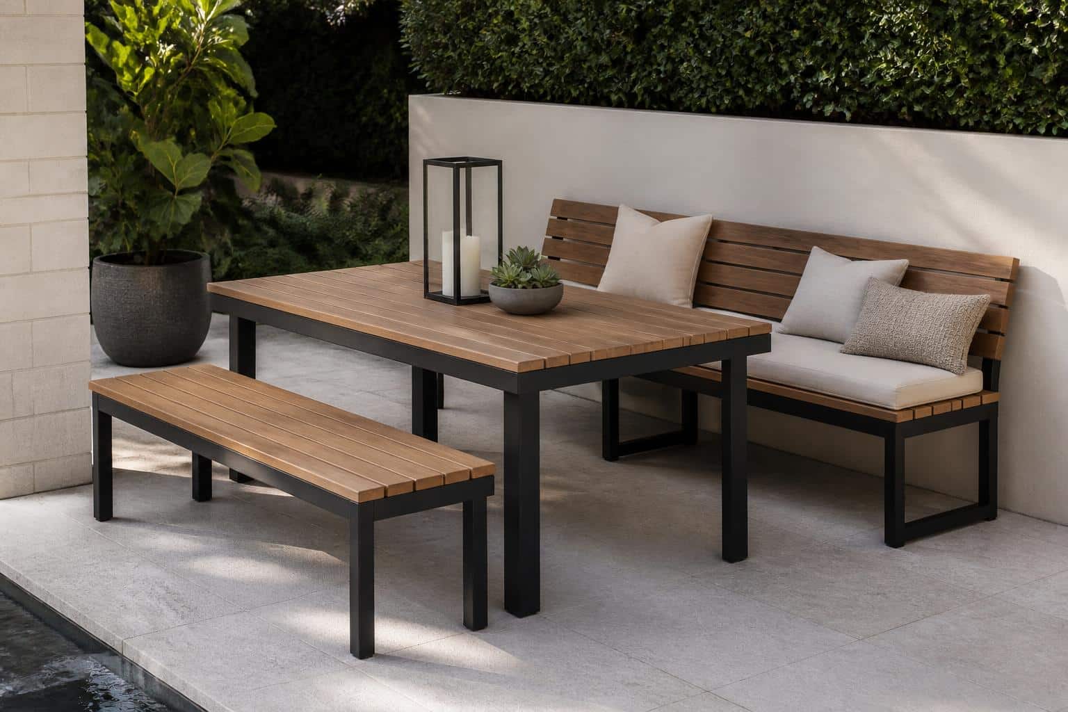 outdoor bench seat depth alternate configuration