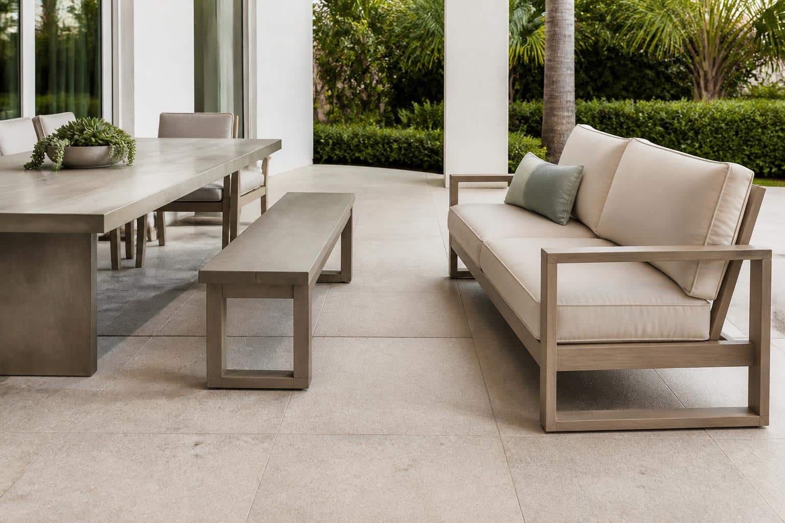 outdoor bench seat depth showroom comparison