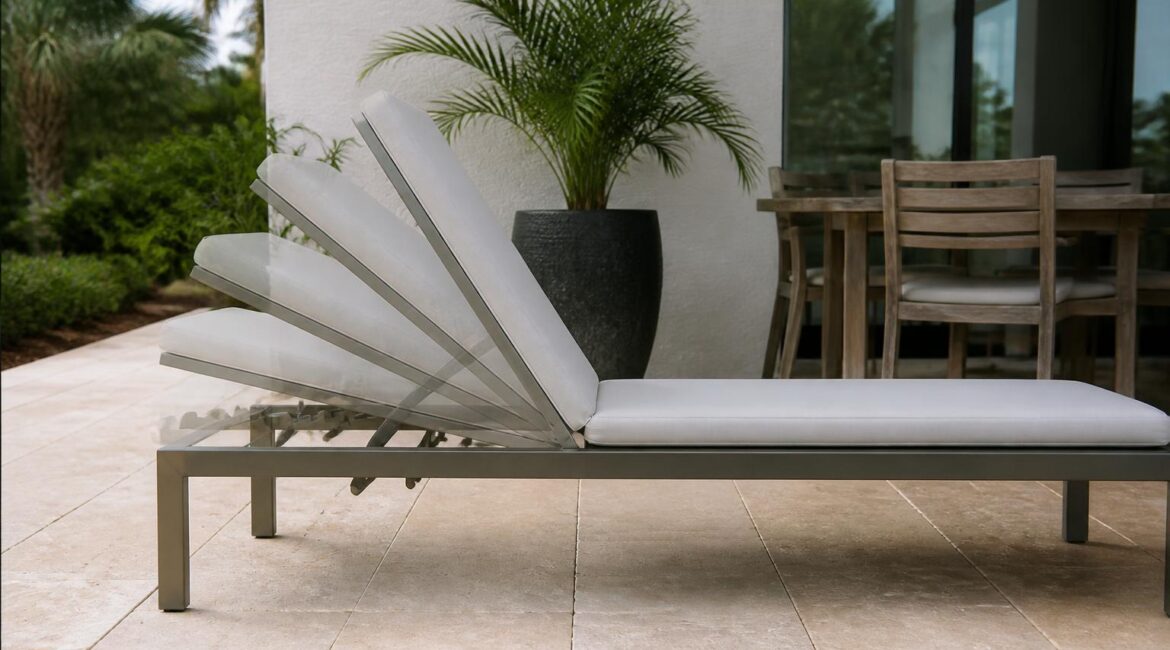 outdoor chaise lounge recline positions notches overview in Florida