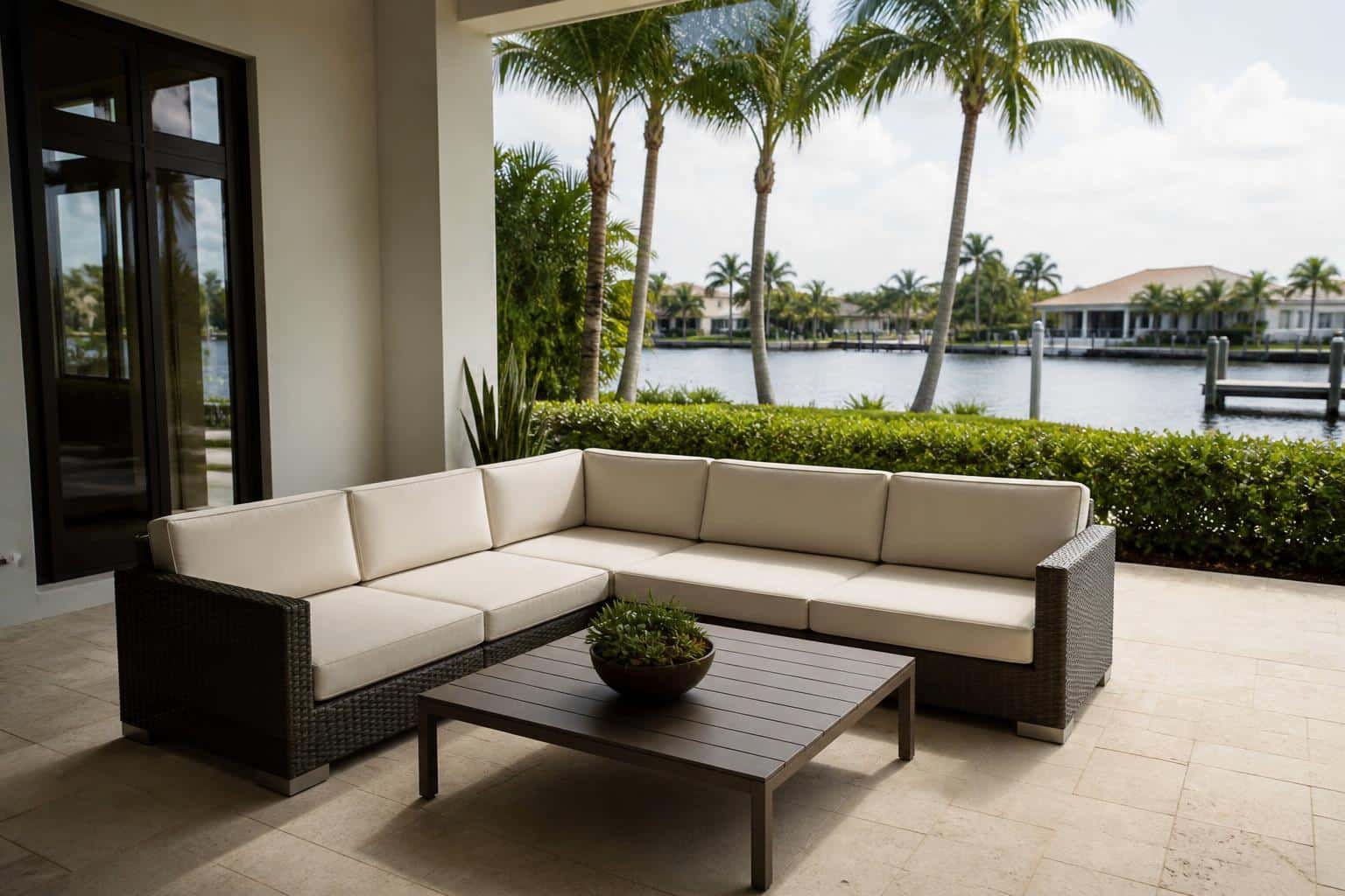 outdoor sectional corner piece dimensions layout patio layout in Florida