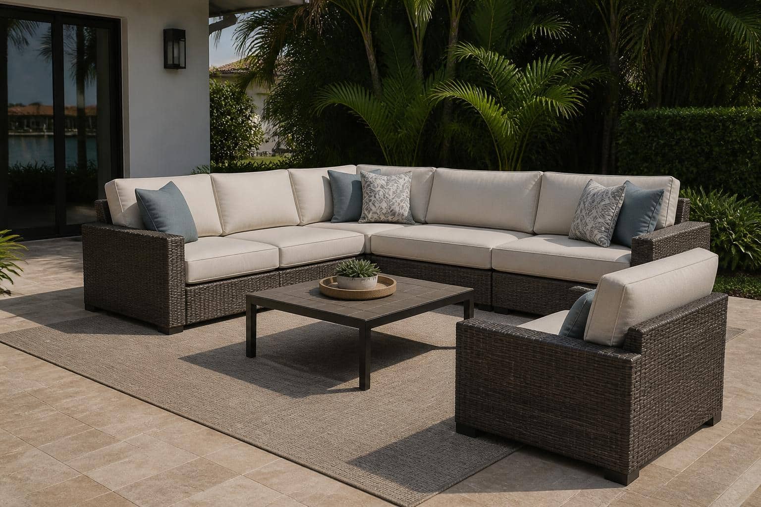 outdoor sectional corner piece dimensions layout alternate configuration