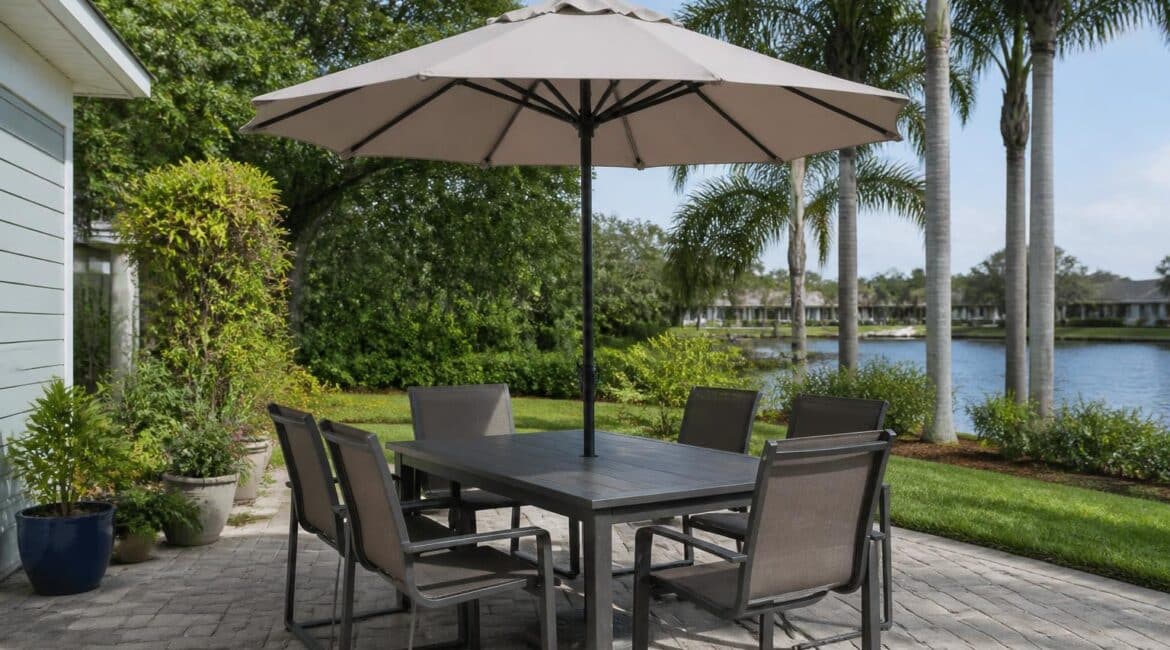 outdoor umbrella vent design overview in Florida