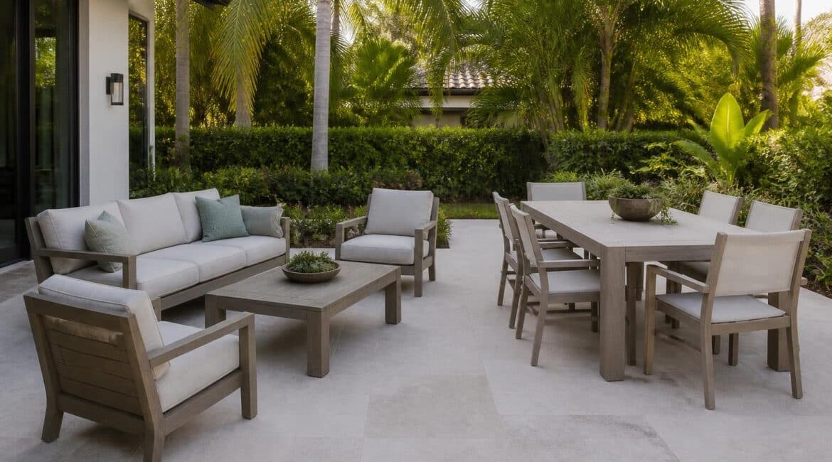 patio conversation set vs dining set double duty overview in Florida
