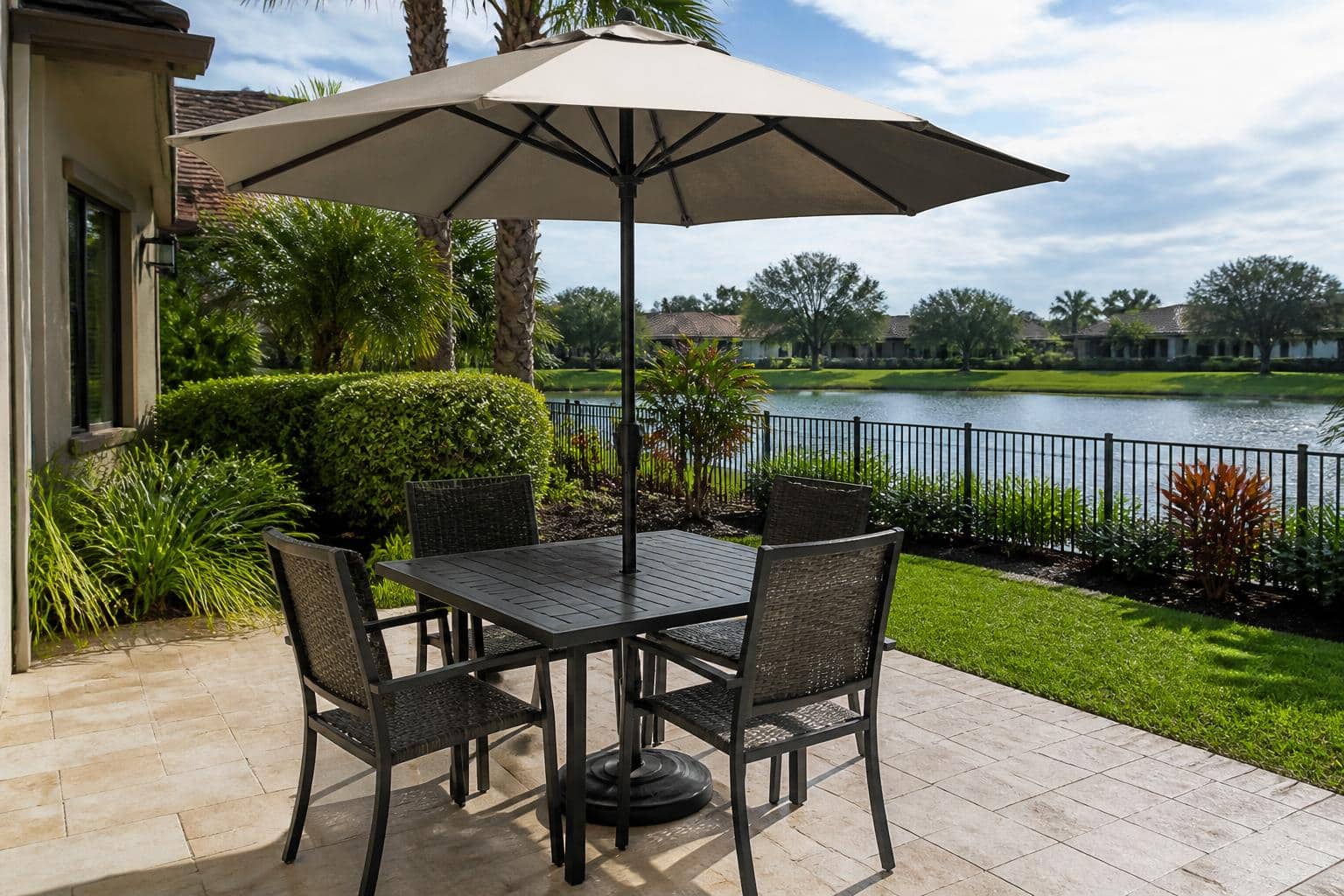 patio umbrella pole diameter table hole patio layout in Florida