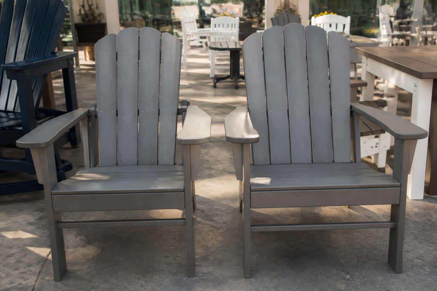 poly lumber seat width for larger frames showroom comparison