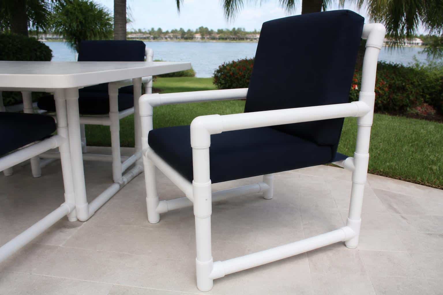 PVC patio furniture frame diameter patio layout in Florida