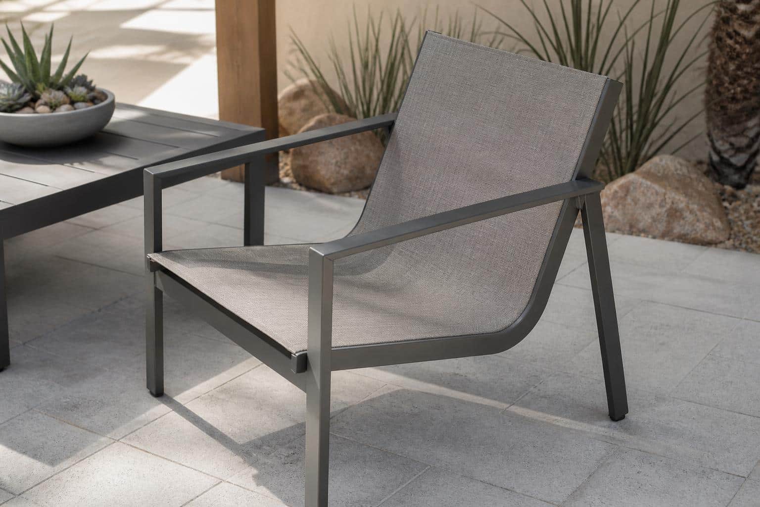 sling chair fabric tension sagging evaluation alternate configuration
